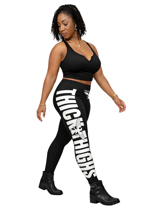 Thick thighs Leggings (Blk/Wht)