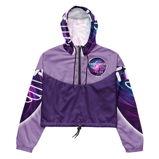 Purple Rein cropped windbreaker