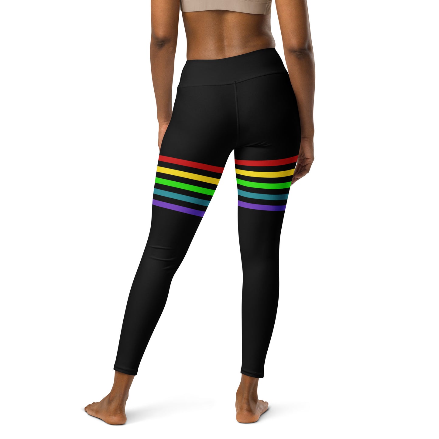 Striper Yoga Leggings